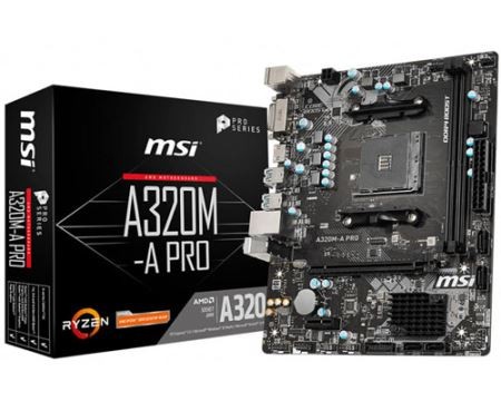 MSI A320M-A PRO (AMD SOCKET AM4, RAM DDR4X2)