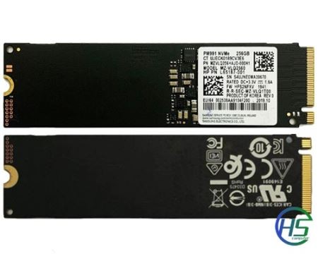 SSD NVME SAMSUNG PM991 256GB GEN 3X4 (ĐỌC/GHI: 2050/1000MBPS)